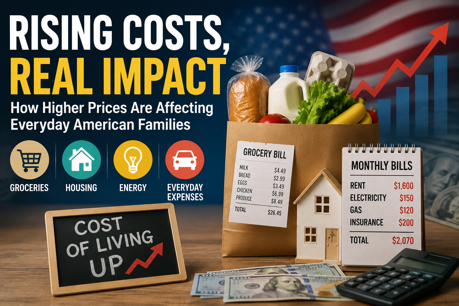 How Rising U.S. Living Costs Are Affecting Everyday American Families