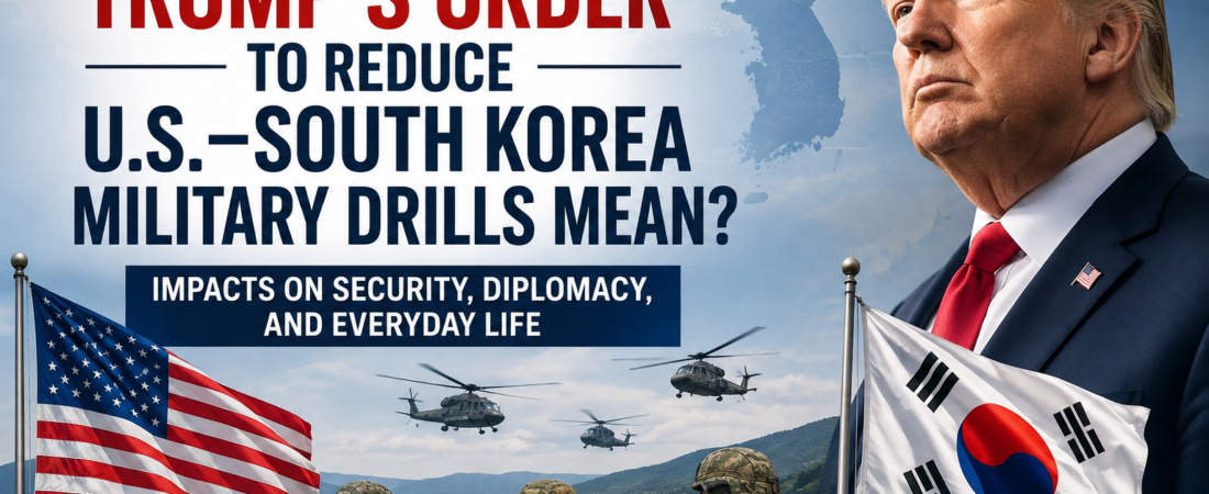 What Does Trump’s Order to Reduce U.S.–South Korea Military Drills Mean?