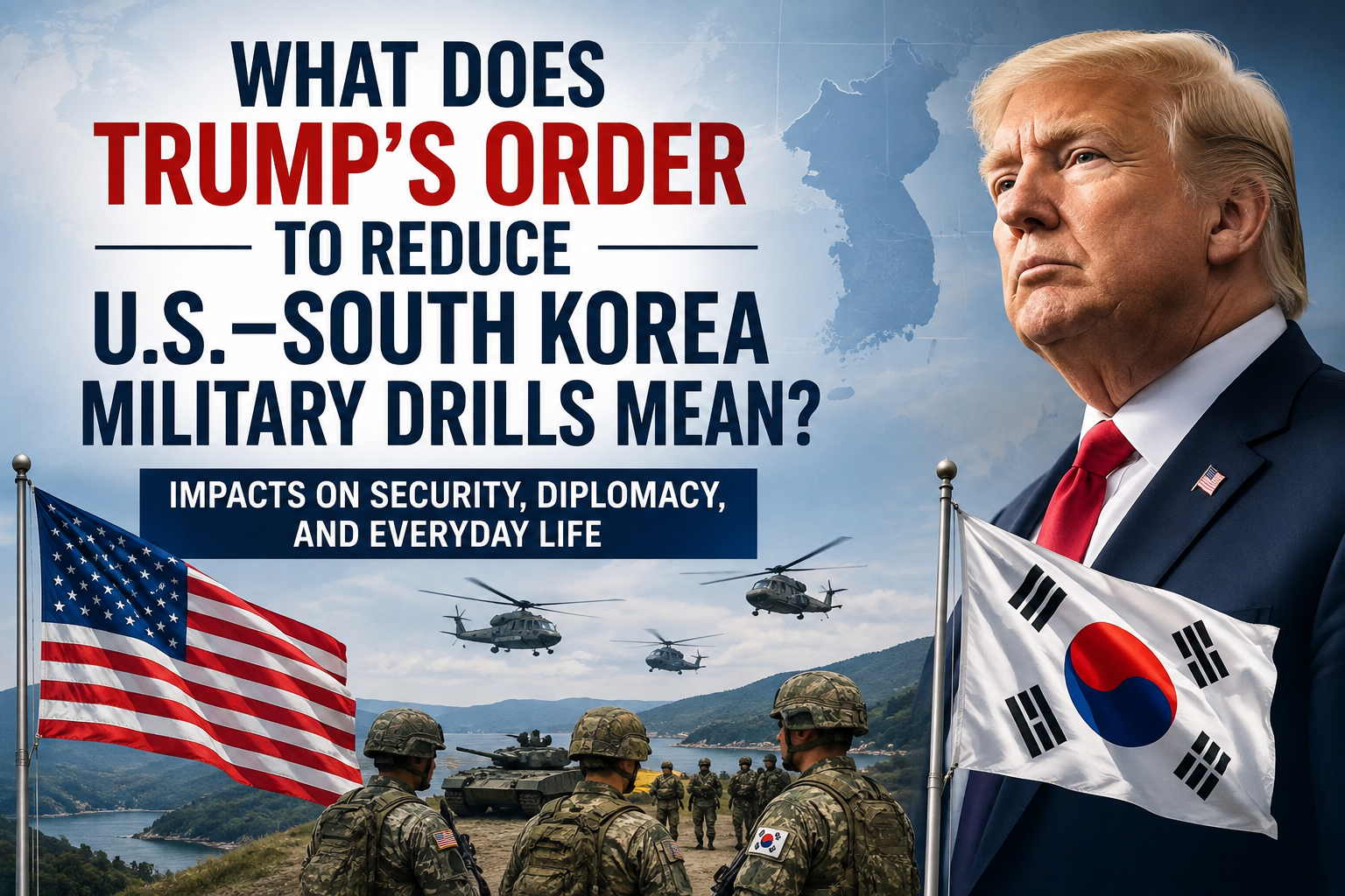What Does Trump’s Order to Reduce U.S.–South Korea Military Drills Mean?