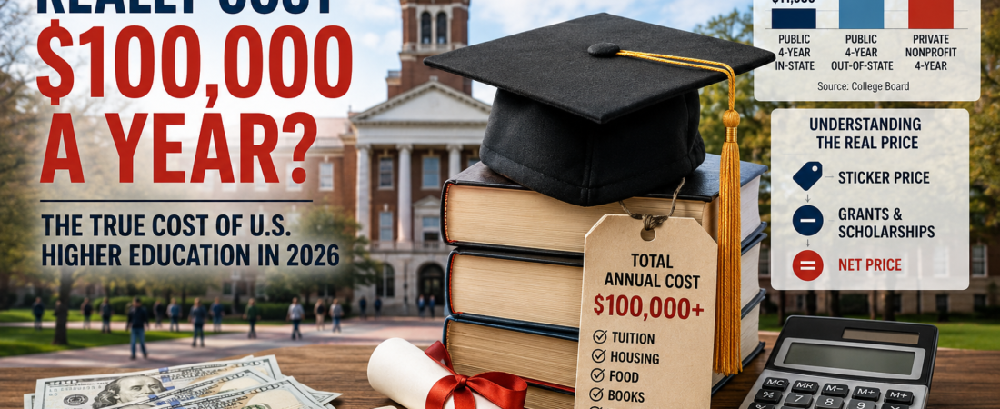 Can College Really Cost $100,000 a Year? The True Cost of U.S. Higher Education in 2026